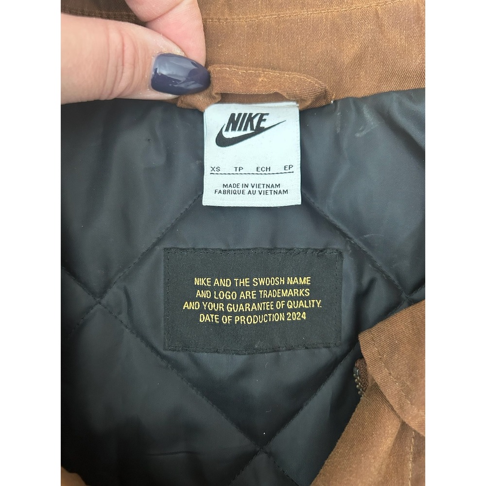 Nike Mens Waxed Canvas Work Jacket Fn3130-281 Mens XS Utility Quilted Lining - Picture 9 of 10